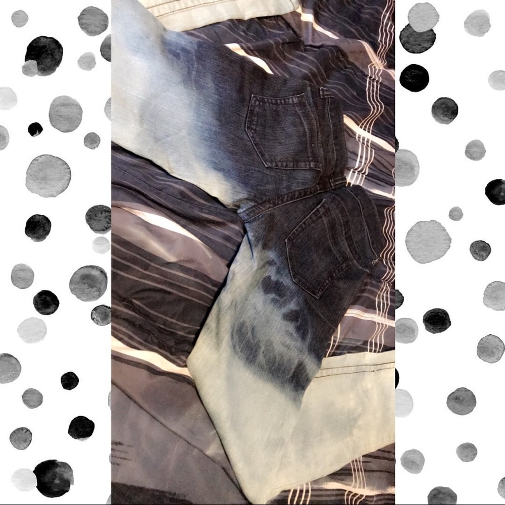 Ombré destroyed jeans